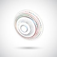 abstract color ring icon for design