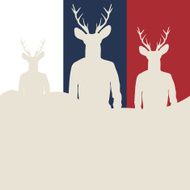 Silhouettes of hipsters N4