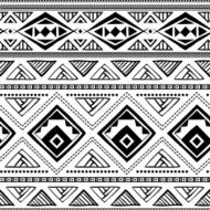 Ethnic ornamental textile seamless pattern N11