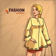 Elegant fashionable lady