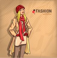 Elegant fashionable lady N3