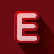 Volume icons alphabet E N2