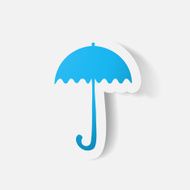 Paper clipped sticker umbrella N5