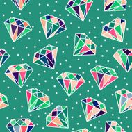 Seamless Pattern with Diamonds N3