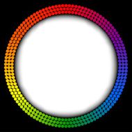Rainbow frame abstract vector