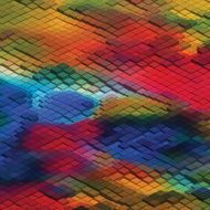 abstract colorful 3D technology check pattern background