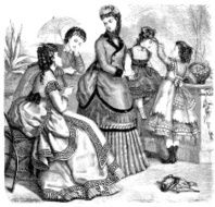 Fashion clothes and hairstyle models from the 1800s N66