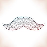 Geometric mustache
