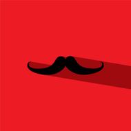 mustache flat icon vector illustration eps10