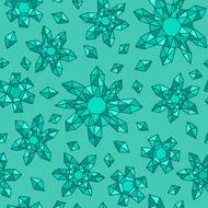 geometric floral seamless background