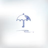 Umbrella drawing vector N2