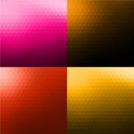 set of abstract color technology hexagon pattern background