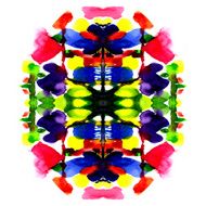colorful symmetric watercolor painting N5