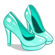 Isolated high hills shoes