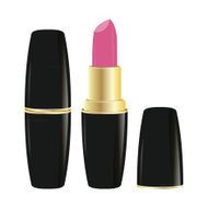 Pomade Lipstick in black case on white background