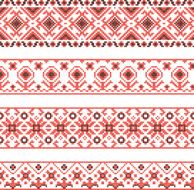 Set of Ukrainian national ornaments
