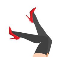 women&#039;s legs in shoes