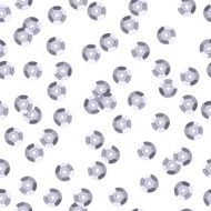 Silver sequins seamless pattern - white background