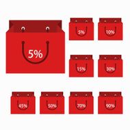 Vector modern shopping icons set N3