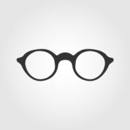 glasses icon flat design N2