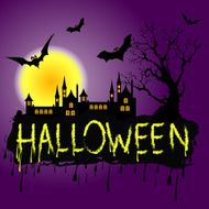 Halloween Zombie Party Poster Vector illustration N2