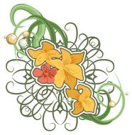 floral design element N2