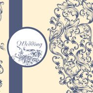 Wedding pattern with flowers