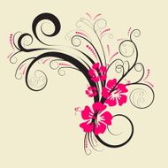 Vector floral design N6