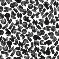 Seamless halftone print textured background