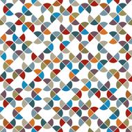 Abstract colorful circle shape tiles seamless pattern