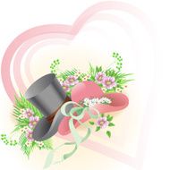 card with hats