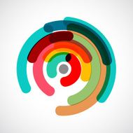abstract colorful circle pattern for design