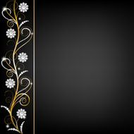 border with pearls