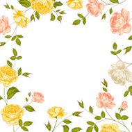 Floral frame perfect for wedding invitations