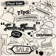 Hand Drawn Fashion Elements