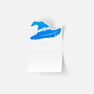 realistic design element witch hat N94