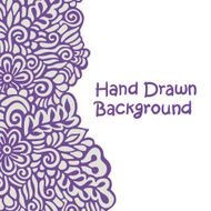 Abstract Vector Hand Drawn Background
