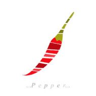 Vector of vegetable chili pepper icon