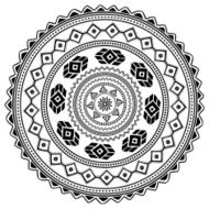 Aztec sign on white background