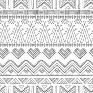 Ethnic ornamental textile seamless pattern N13