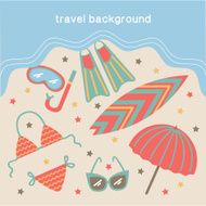 Island seashore symbols