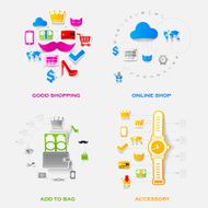 Set of modern stickers Fashion N5
