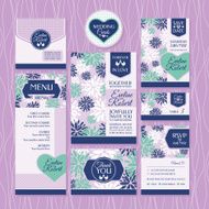 Set of wedding cards N2