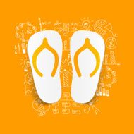 Drawing business formulas slippers N10