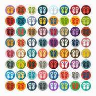 Flat design slippers N15