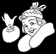 Cheerful Woman Waving