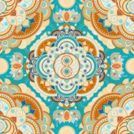 Vector seamless ornamental pattern in ethnic style N3