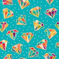 Seamless Pattern with Diamonds N4