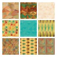 Triangle Background Pattern Set Texture