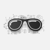 Drawing business formulas sunglasses N38